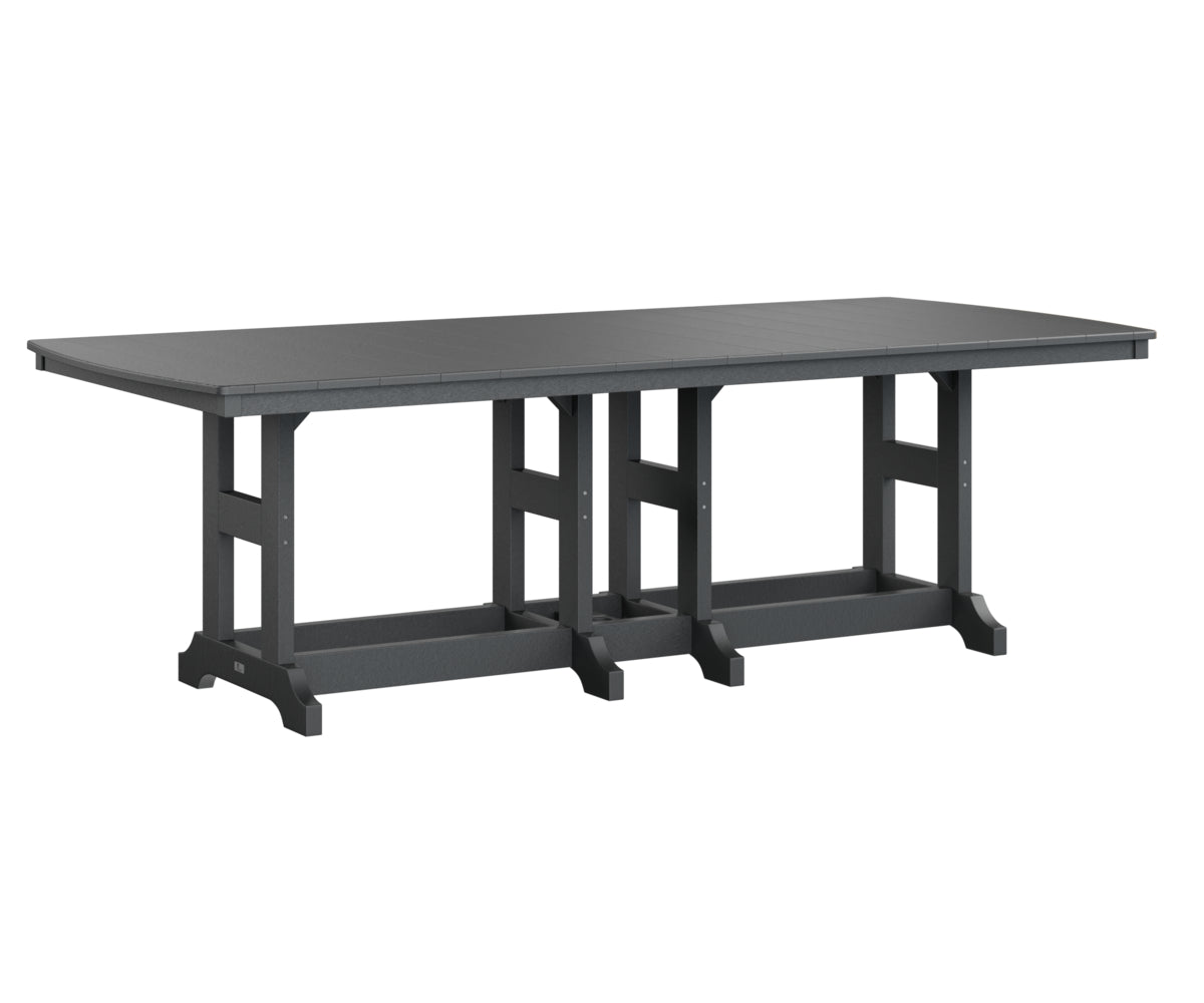 Berlin Gardens 44 x 96 Inch Rectangular Outdoor Dining Table - Classic Garden Patio Furniture for Backyard, Deck, and Poolside Gatherings