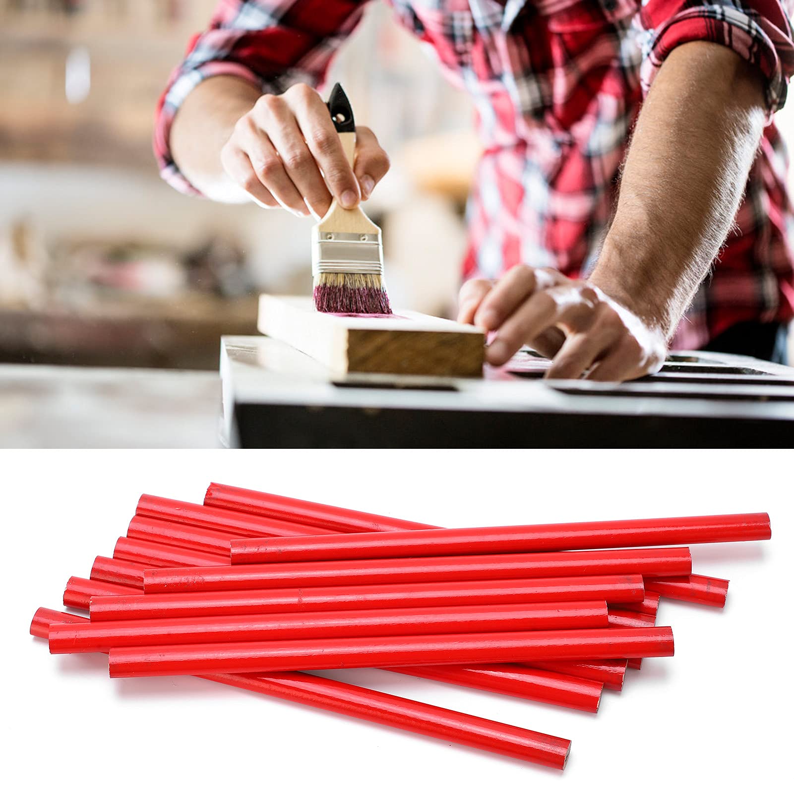 12Pcs Carpenter Pencils - 2Head Woodworking Marking Tools for DIY & Construction