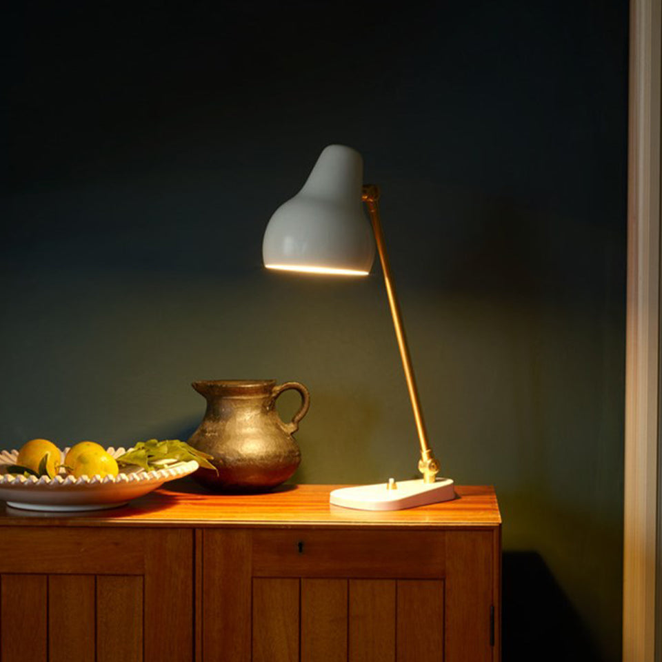VL 38 Modern Table Lamp - Elegant Home & Office Lighting for Living Room, Bedroom, or Study Desk | Energy Efficient LED Desk Lamp with Adjustable Brightness