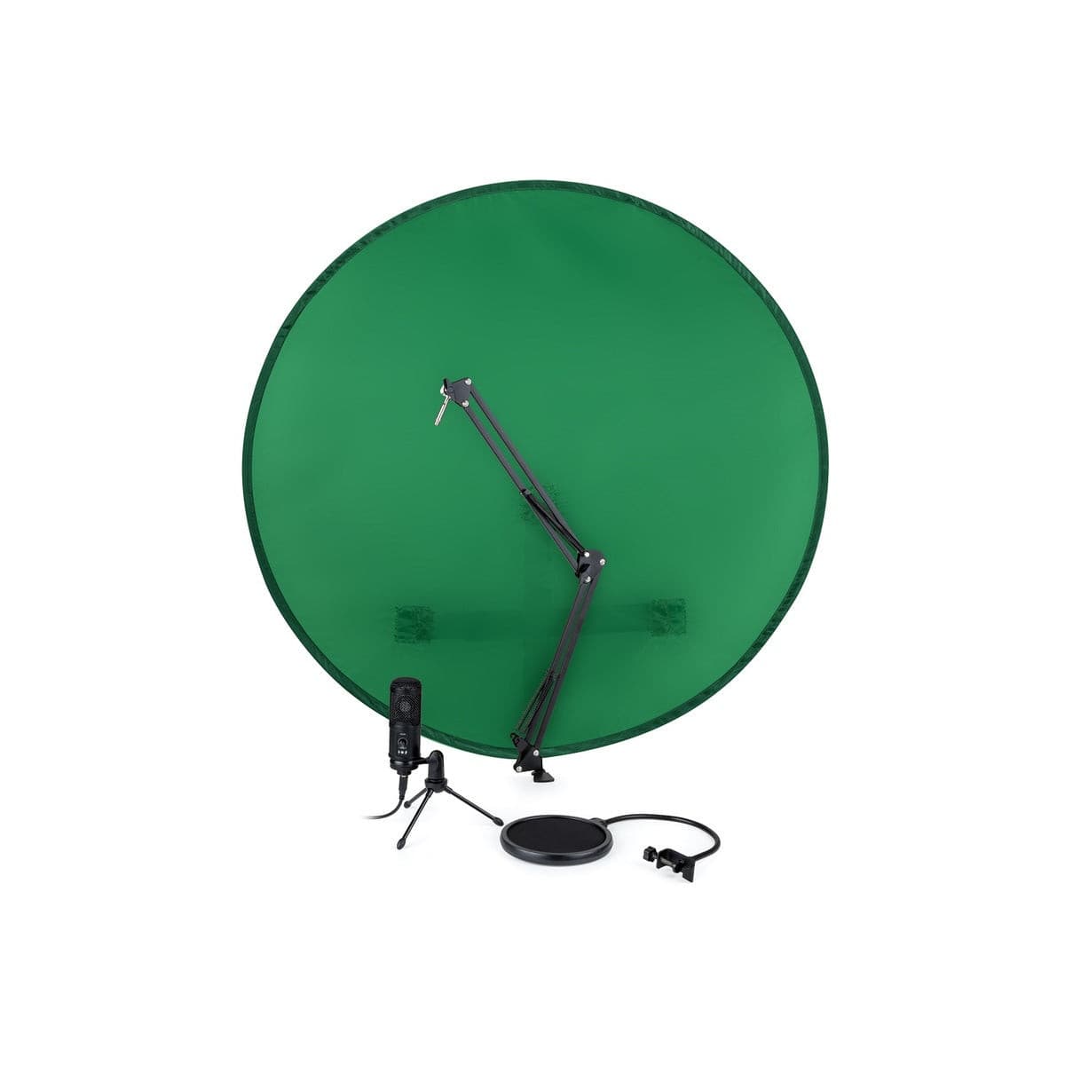 Nacon Professional Streaming Mic Kit with Green Screen for PC, PS4, PS5 - Perfect for Live Gaming, Podcasts & YouTube Content Creation