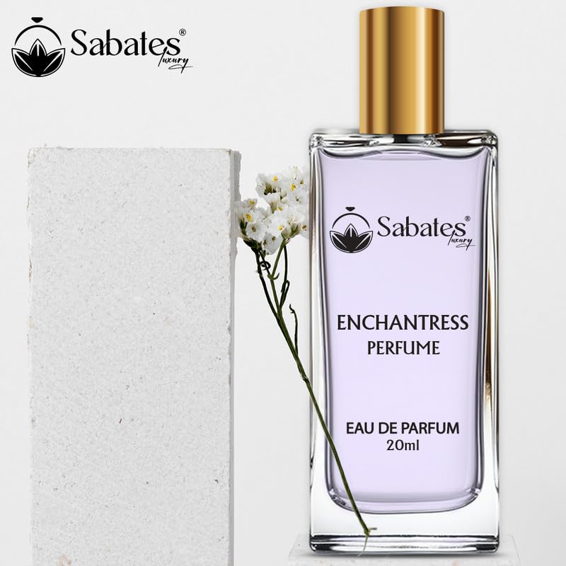 Sabates Enchantress Perfume for Women - Long Lasting Beachy Fragrance, Floral Scent (20ml, Pack of 1) | Perfect for Summer Vacations, Beach Trips & Date Nights