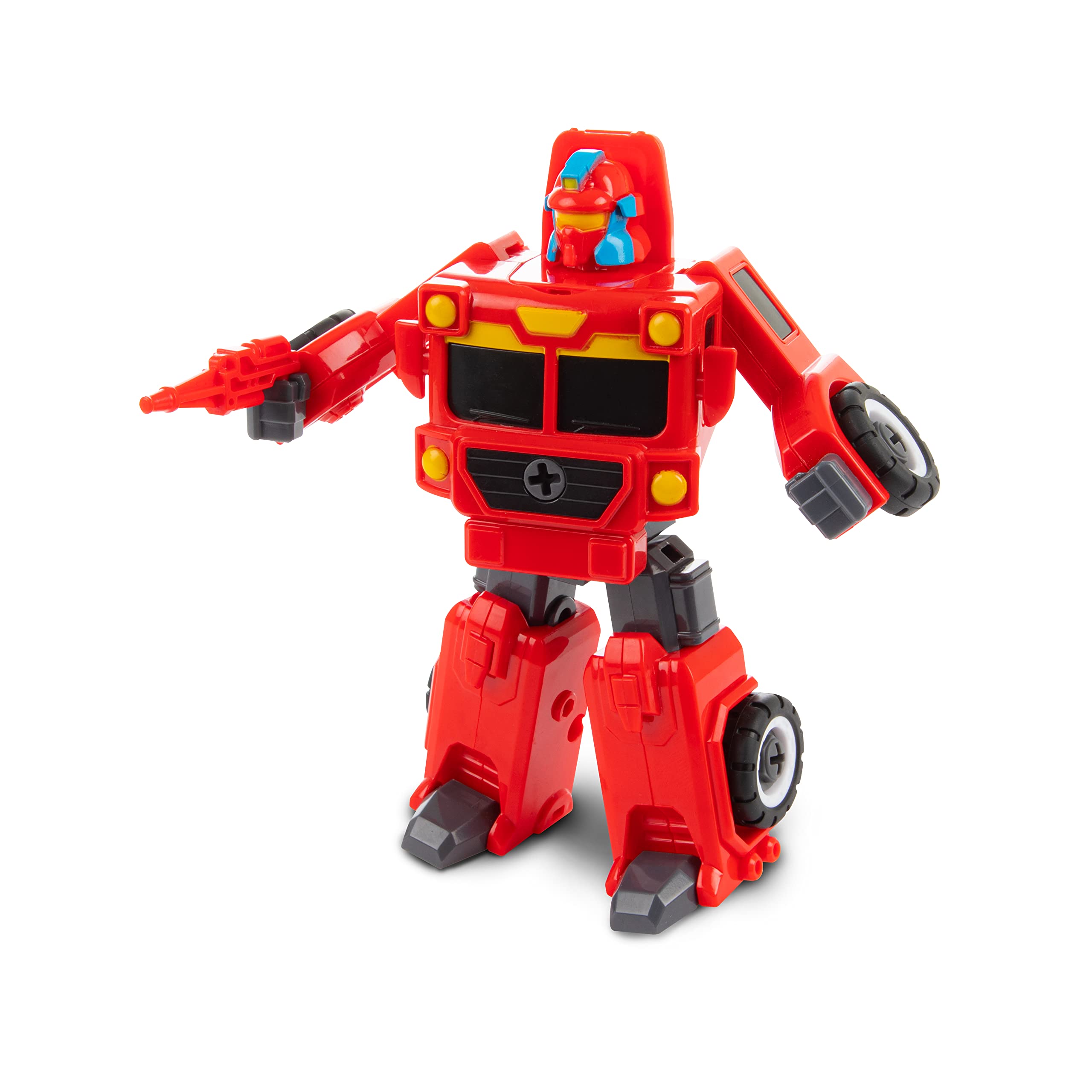Toi-Toys Roboforces Transforming Robot Fire Truck – Convertible Toy for Kids, STEM Learning & Firefighter Role Play – Perfect for Birthday Gifts & Pretend Play Adventures