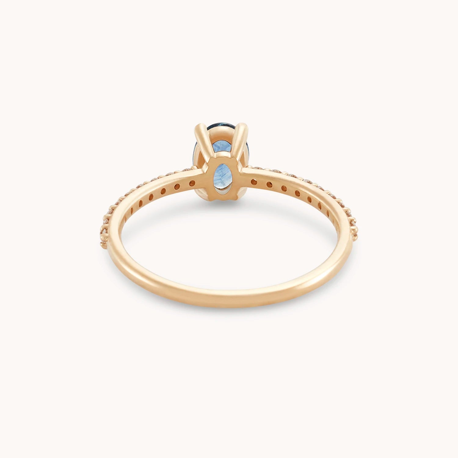 Unique Sapphire Blue Oval Ring – Handcrafted One-of-a-Kind Jewelry for Women | Perfect for Weddings, Anniversaries & Special Occasions