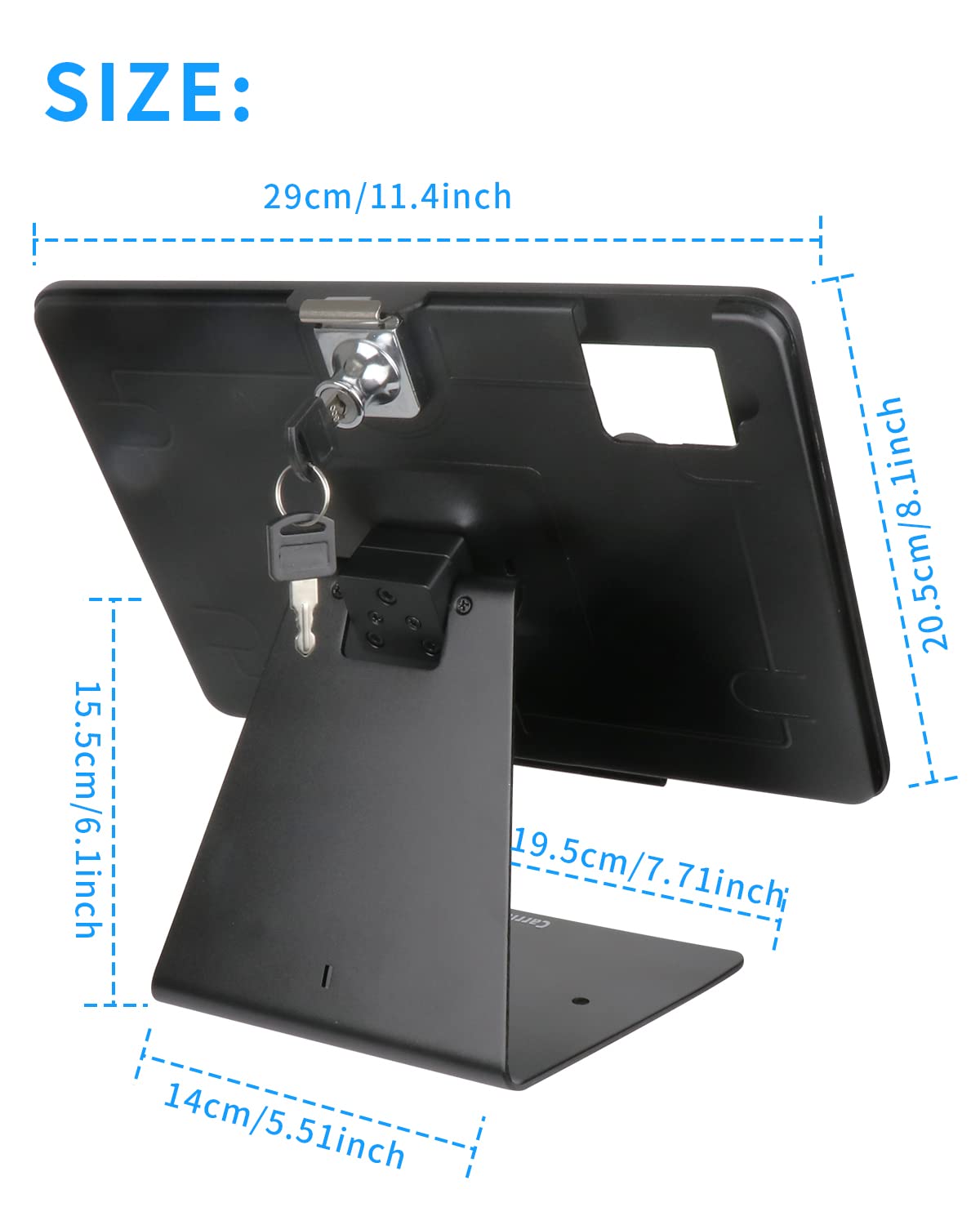 Secure Desktop Anti-Theft POS Stand for iPad Pro 11