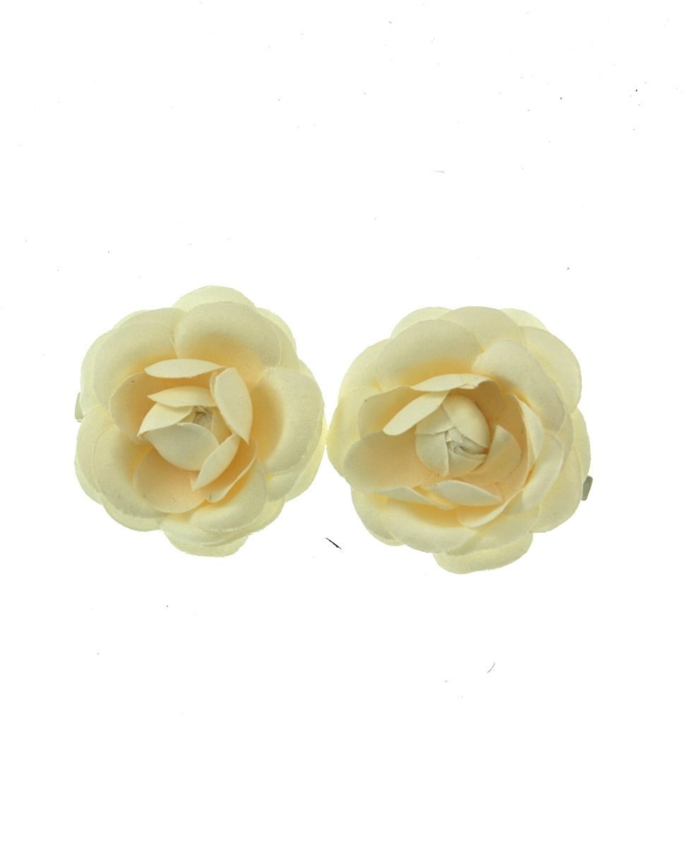Zac's Alter Ego® Rose Flower Hair Clips - 2 Pack Elegant Concord Hair Accessories for Women & Girls | Perfect for Weddings, Parties & Everyday Wear