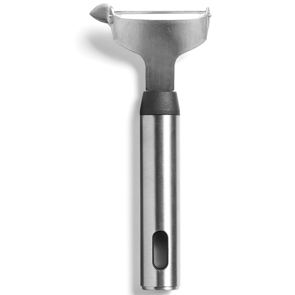 STARFRIT 95800 Gourmet Stainless Steel Y Peeler - Professional Vegetable & Fruit Peeler for Kitchen, Potato Carrot Apple - Ergonomic Comfort Grip for Easy Peeling