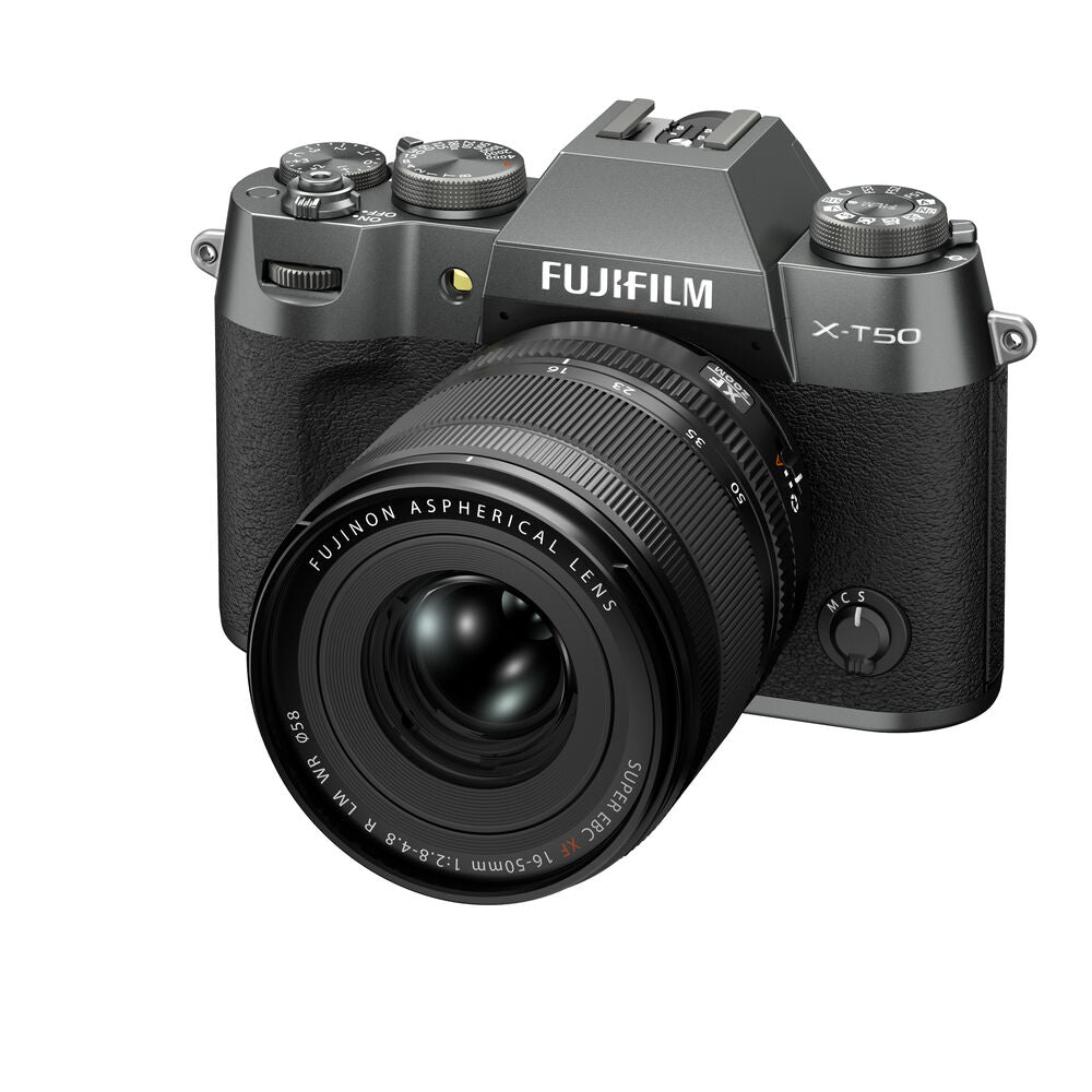 FUJIFILM X-T50 Mirrorless Digital Camera with XF 16-50mm f/2.8-4.8 Lens Kit - Charcoal Silver | Professional Photography, Travel & Vlogging | Perfect for Street Photography, Portraits & YouTube Content Creation