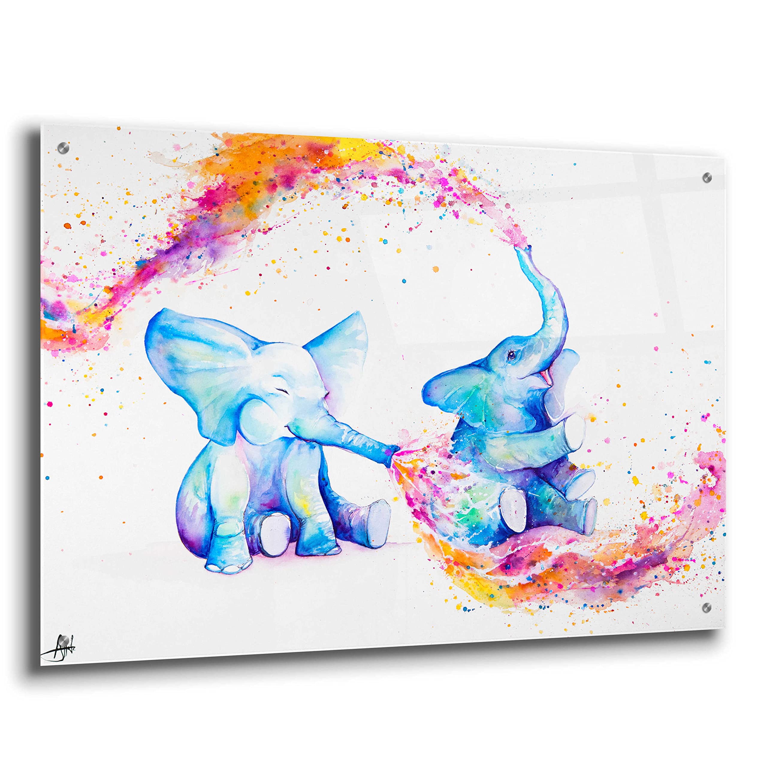 Epic Art 'Sorella' by Marc Allante - 36x24 Inch Acrylic Glass Wall Art Painting - Modern Home Decor for Living Room, Bedroom & Office