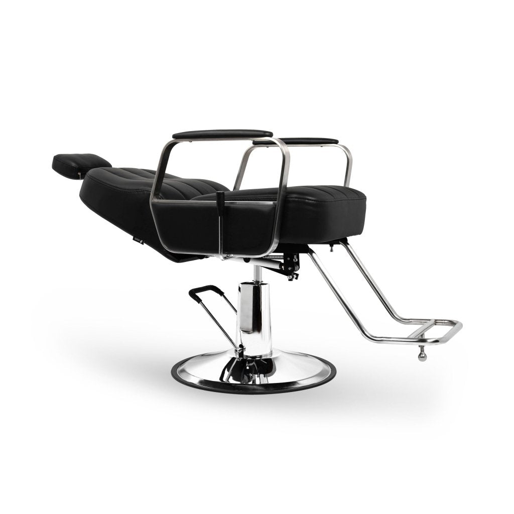Lanvain Andrew Canada Barber Styling Chair 155A - Adjustable Reclining Professional Salon Chair for Haircuts & Shaves | Perfect for Barbershops, Salons & Home Grooming