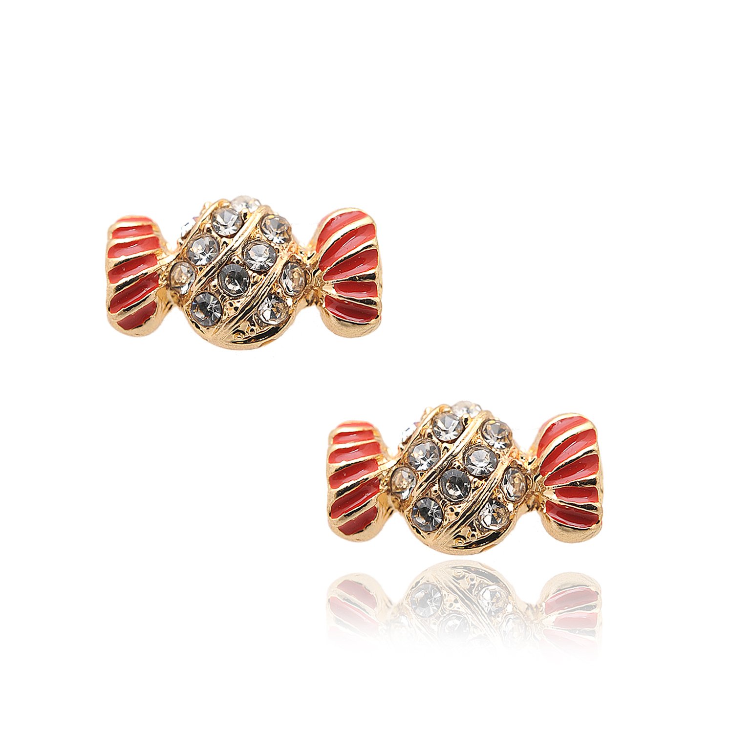 Sparkling Crystal Candy Wrapped Earrings - Fun & Stylish Jewelry for Women, Girls - Perfect for Parties, Gifts & Everyday Wear