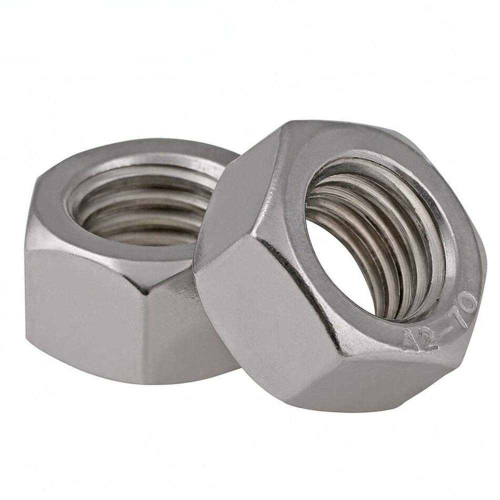 Stainless Steel Hex Nuts M1-M8 DIN934 for Bolts - 304/316 Grade - 25PCS - DIY & Machinery Use