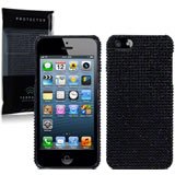 Apple iPhone 5 / 5S Diamond Rhinestone Protective Case - Black Luxury Cover for Women, Perfect for Parties, Weddings & Special Occasions