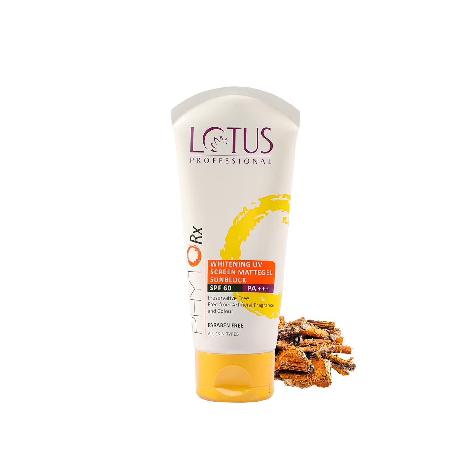 Lotus Professional PHYTORx Whitening UV Screen Mattegel Sun Block SPF 60 PA+++ - Ultra Lightweight, Skin Nourishing Face Sunscreen for Dark Spots & Blemishes - 75g | Daily Sun Protection & Matte Finish for Oily & Combination Skin