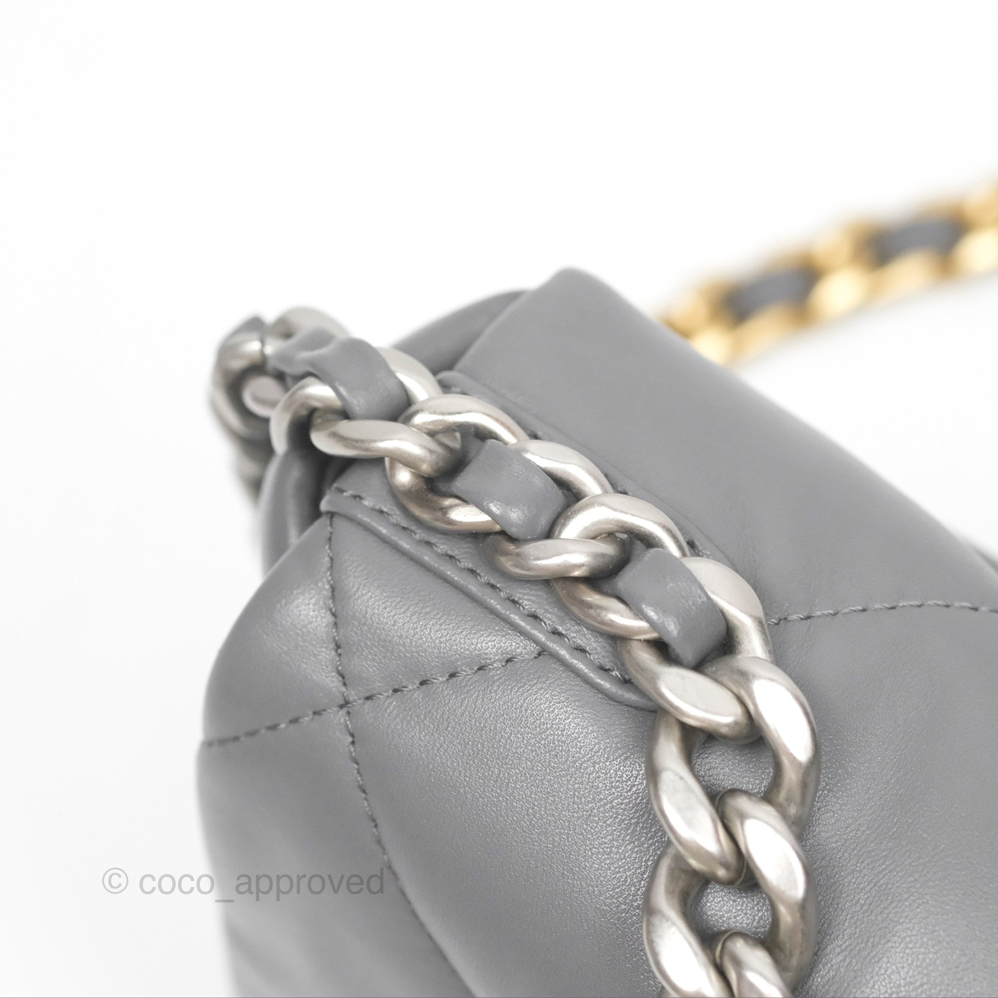 Chanel 19 Small Handbag in Dark Grey with Mixed Hardware - Luxury Crossbody Bag for Women, Perfect for Date Night & Evening Events
