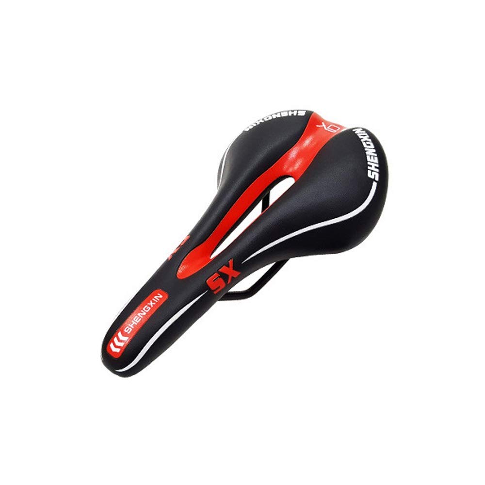 Premium Shockproof Bike Seat - Extra Wide & Soft Cushion with Middle Hole for Maximum Comfort - Fits MTB, Road, Folding & Exercise Bikes - Perfect for Long Rides, Commuting & Indoor Cycling Workouts