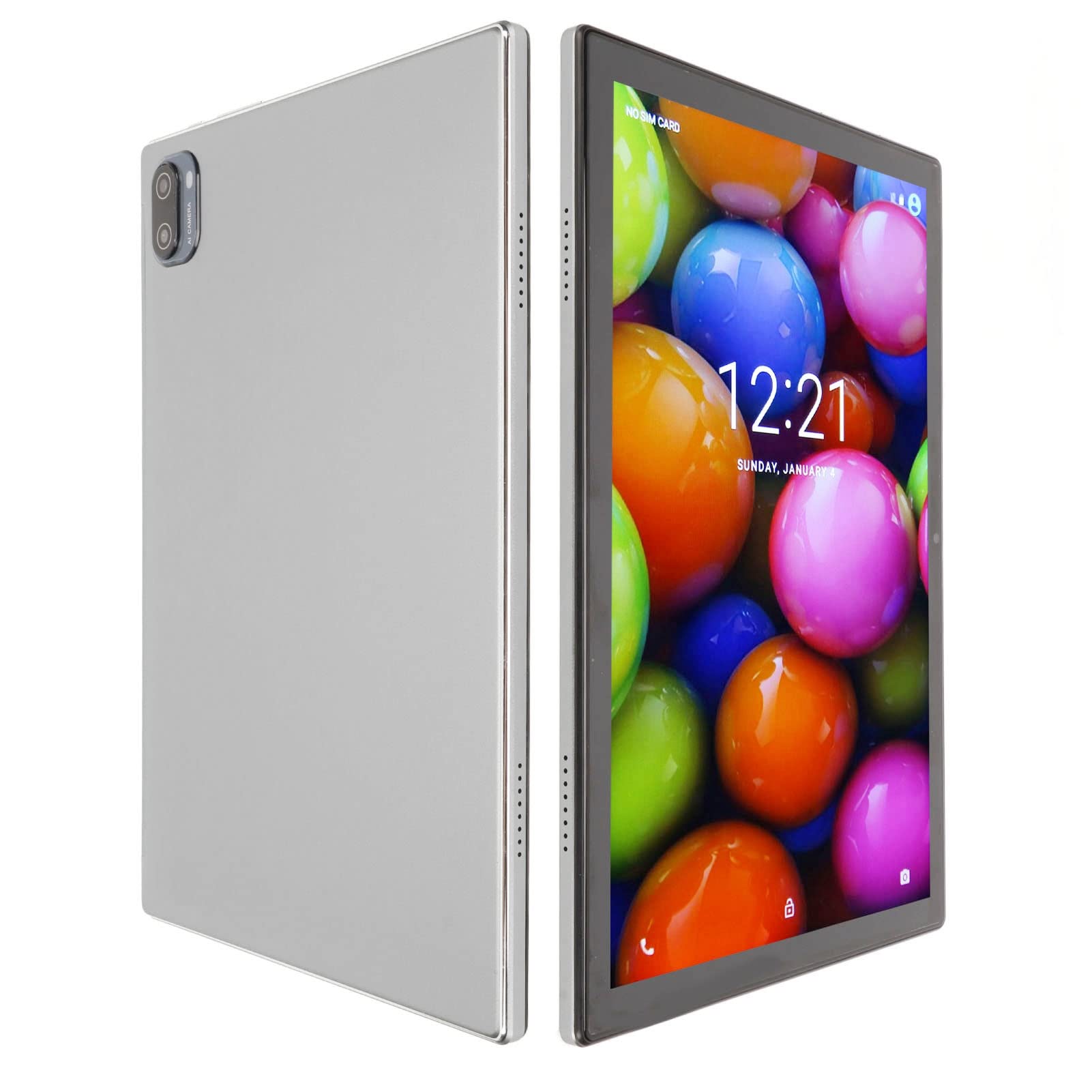 AMONIDA 10.1 Inch Android Tablet with 8MP+20MP Dual Camera, 2.4G/5G WiFi, 64GB Storage - Perfect for Online Learning, Video Calls & Entertainment (UK Plug) - Ideal for Students, Remote Work & Home Use
