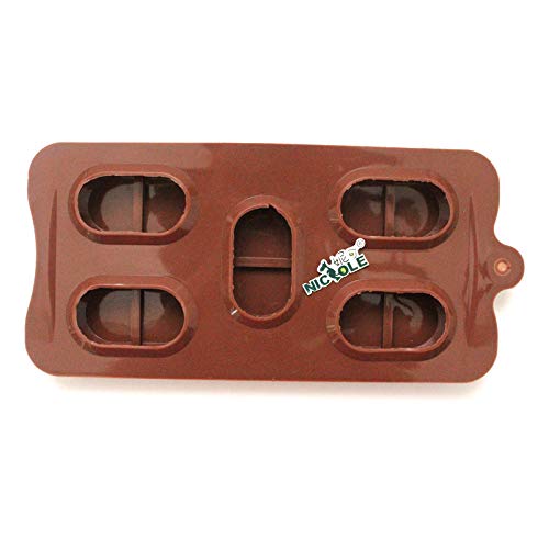 5-Cavity Silicone Soap Molds for Handmade Soap, Chocolate, Candy & Biscuits - Perfect for DIY Crafts, Baking & Gift Making
