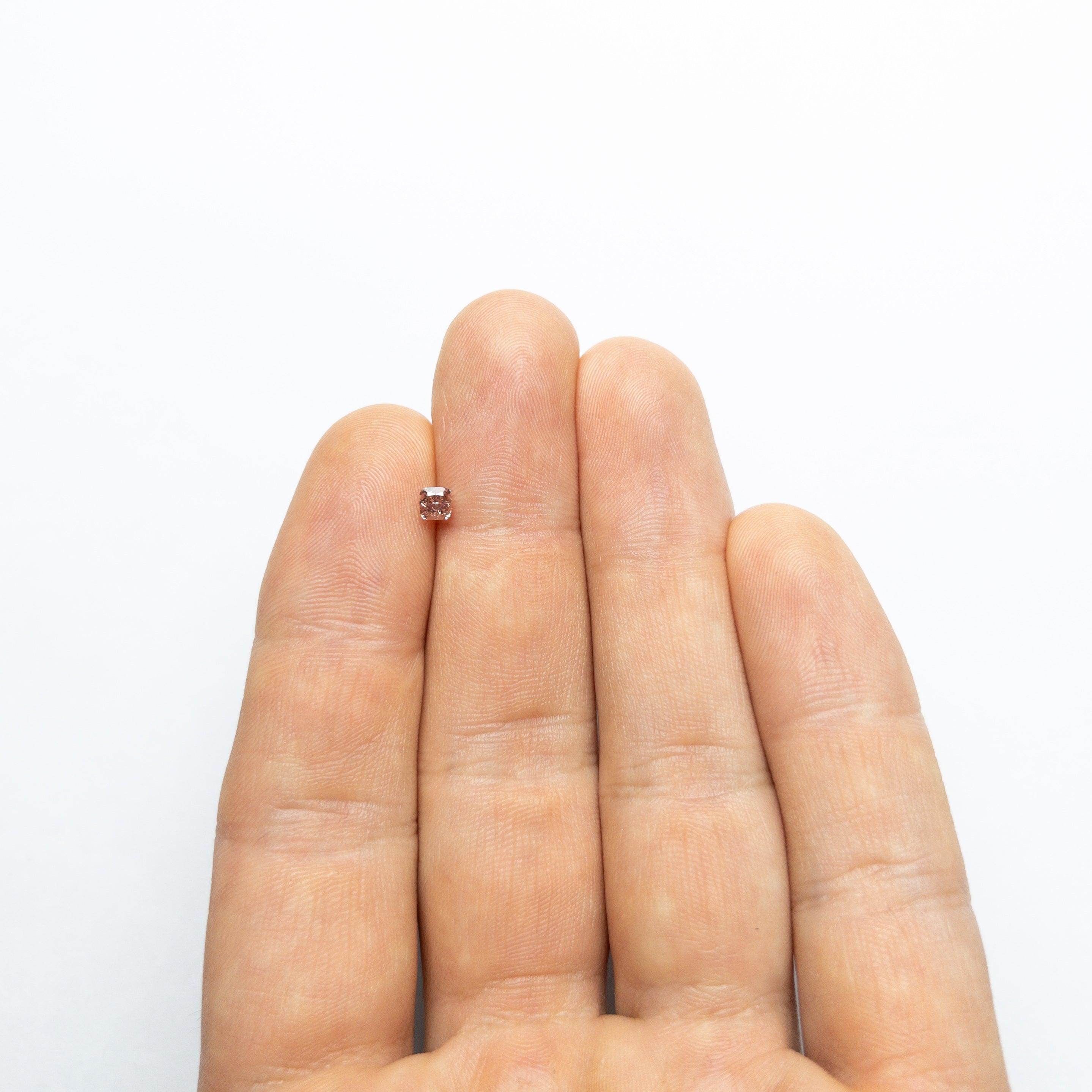 0.31ct GIA Certified Fancy Deep Brownish Orangy Pink Cushion Cut Diamond - 3.57x3.54x2.57mm SI1 Clarity | Engagement Ring, Wedding Jewelry, Anniversary Gift
