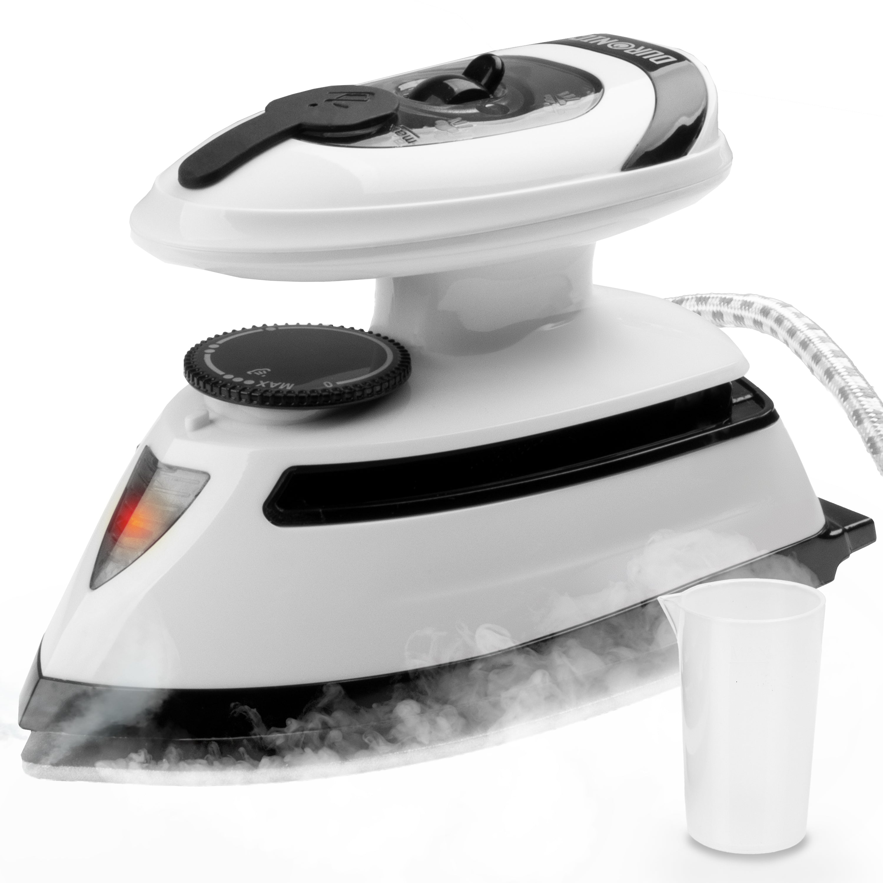 Duronic SI4 WB Portable Travel Iron - 420W Dual Voltage Mini Steam Iron with Ceramic Plate | Lightweight & Compact for Travel, Sewing, Business Trips & Holidays | Perfect for Hotels, Camping & Quick Touch-Ups