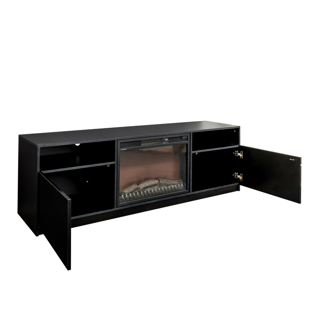 Amari Electric Fireplace TV Stand with Remote Control - 60 Inch Modern Entertainment Center for Living Room, Bedroom - Warm & Stylish Home Decor for Winter