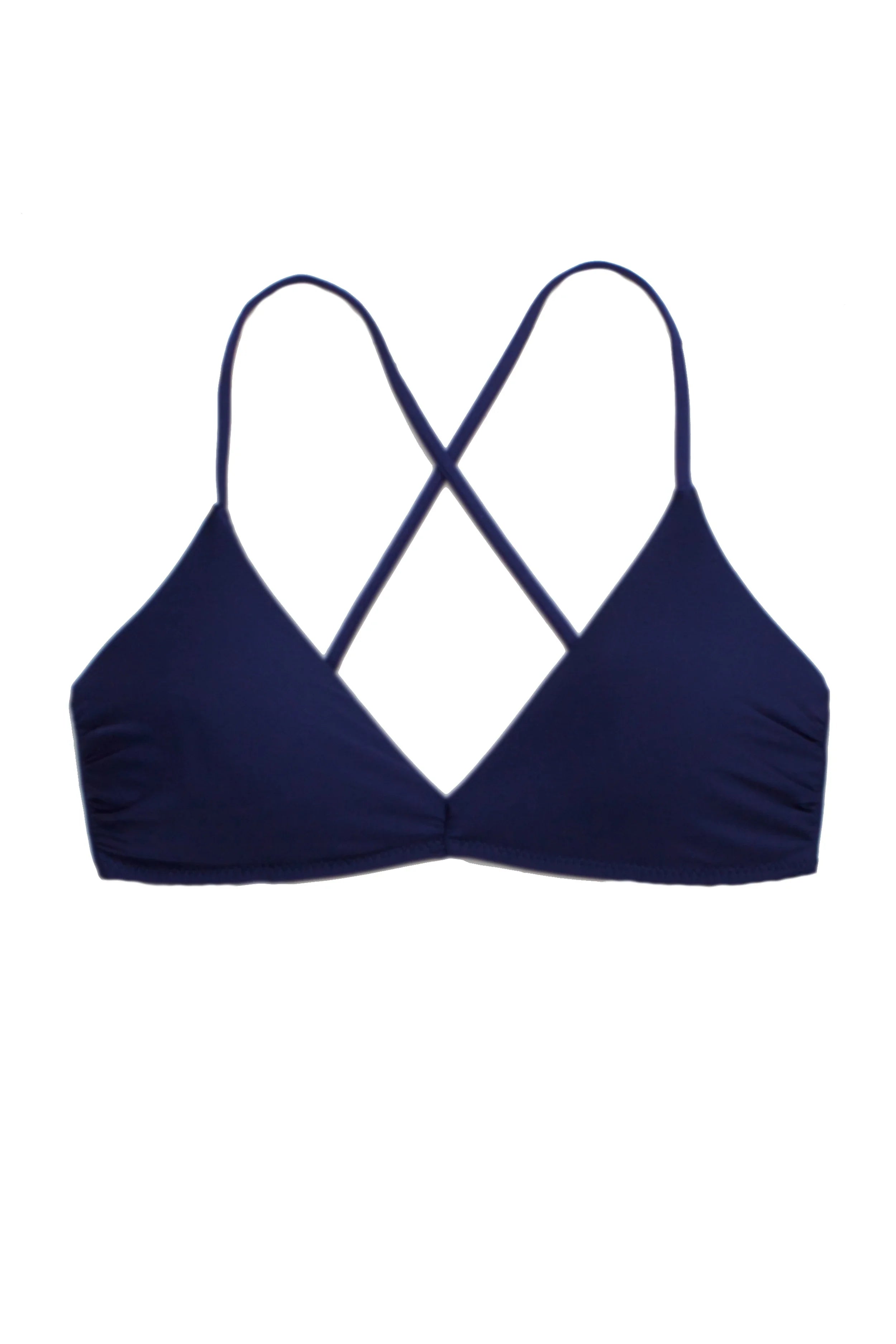 Lace Back Bralette - Comfortable Navy Blue Bralette for Women | Perfect for Yoga, Lounge & Everyday Wear