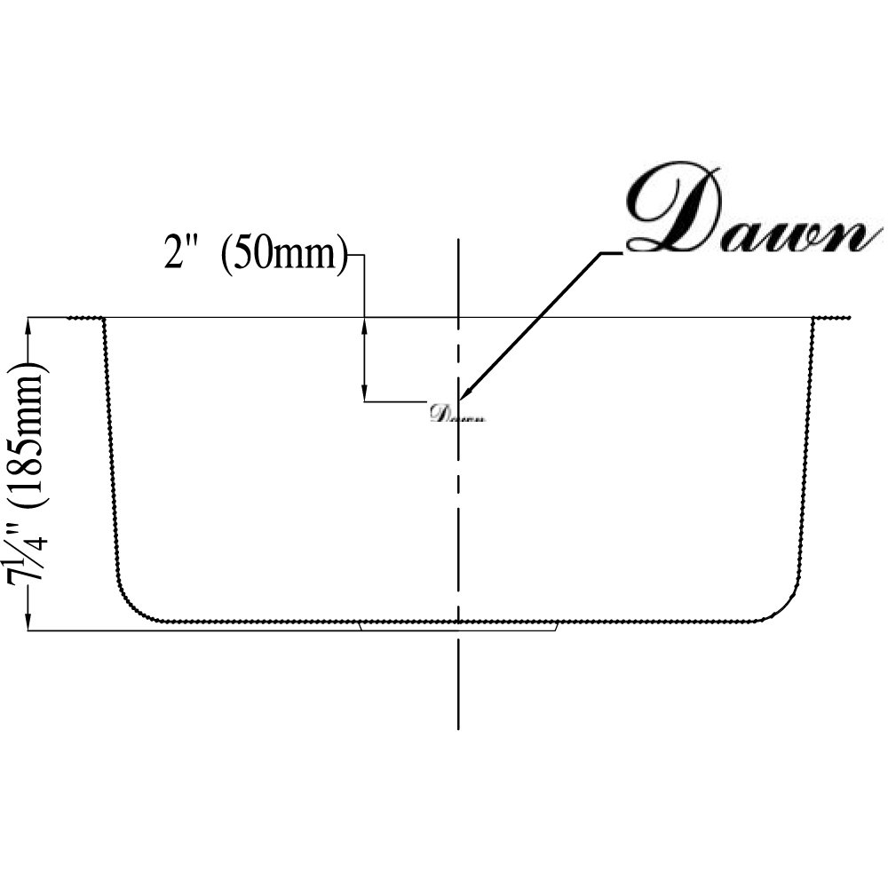 Stainless Steel Undermount Single Bowl Bar Sink - Dawn 3238.0 Polished Satin Finish | Perfect for Kitchen Islands, Wet Bars & Commercial Use