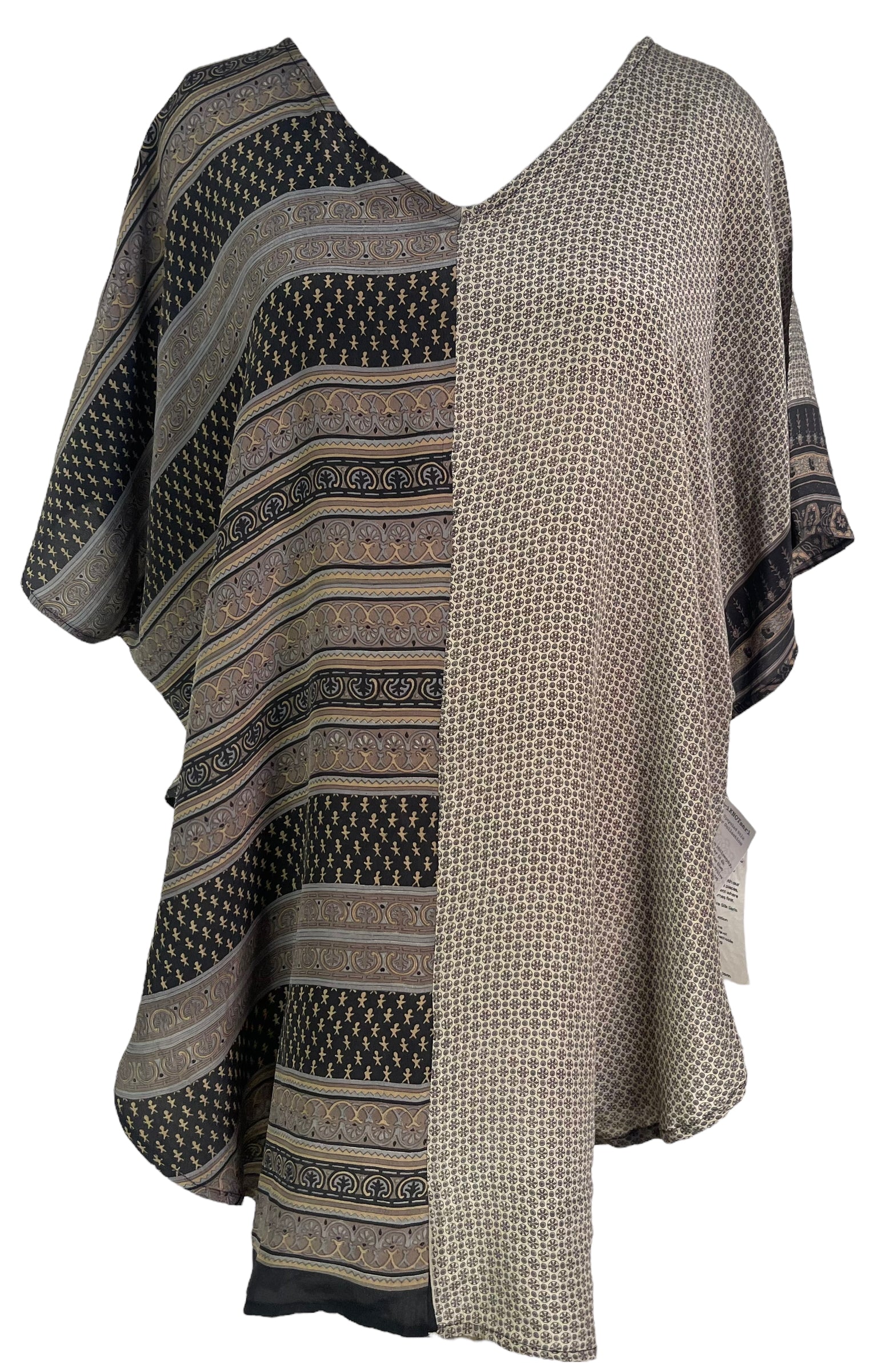PRC6503 Avatar Pure Silk Waterfall Top - Elegant Women's Blouse for Parties & Special Occasions | Breathable & Comfortable Summer Wear