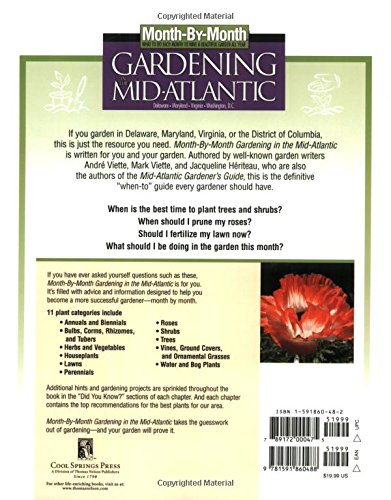 Month-By-Month Gardening Guide for the Mid-Atlantic Region - Best Planting Tips & Seasonal Care for Flowers, Vegetables & Landscaping | Perfect for Home Gardeners & Beginners
