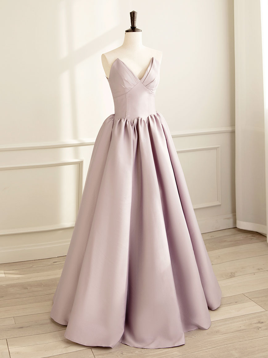 Elegant A-Line Satin Pink Long Prom Dress for Women - Perfect for Homecoming, Formal Dances & Evening Parties