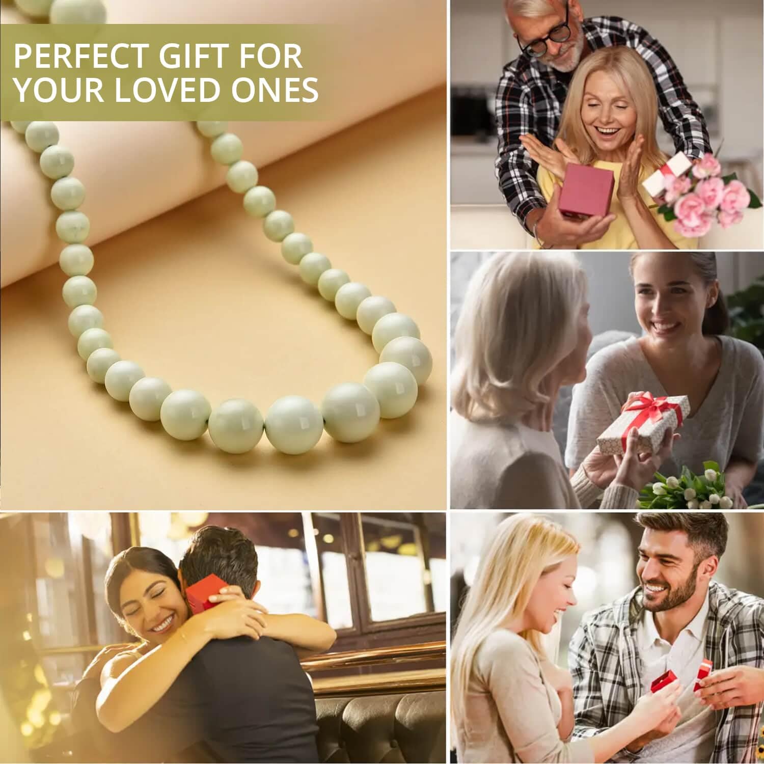 Shop LC 8-12mm Citrine Beaded Necklace for Women - 925 Sterling Silver Rhodium Plated, 20