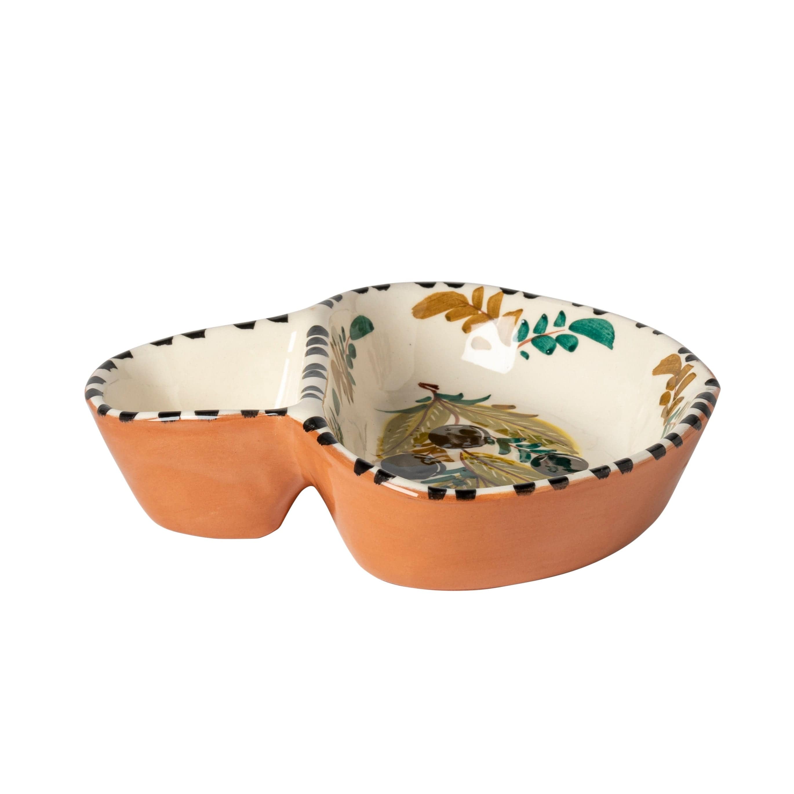 Casafina Alentejo Terracotta Large Olive Dish - Handmade in Portugal - Perfect for Serving Appetizers, Tapas & Mediterranean Cuisine