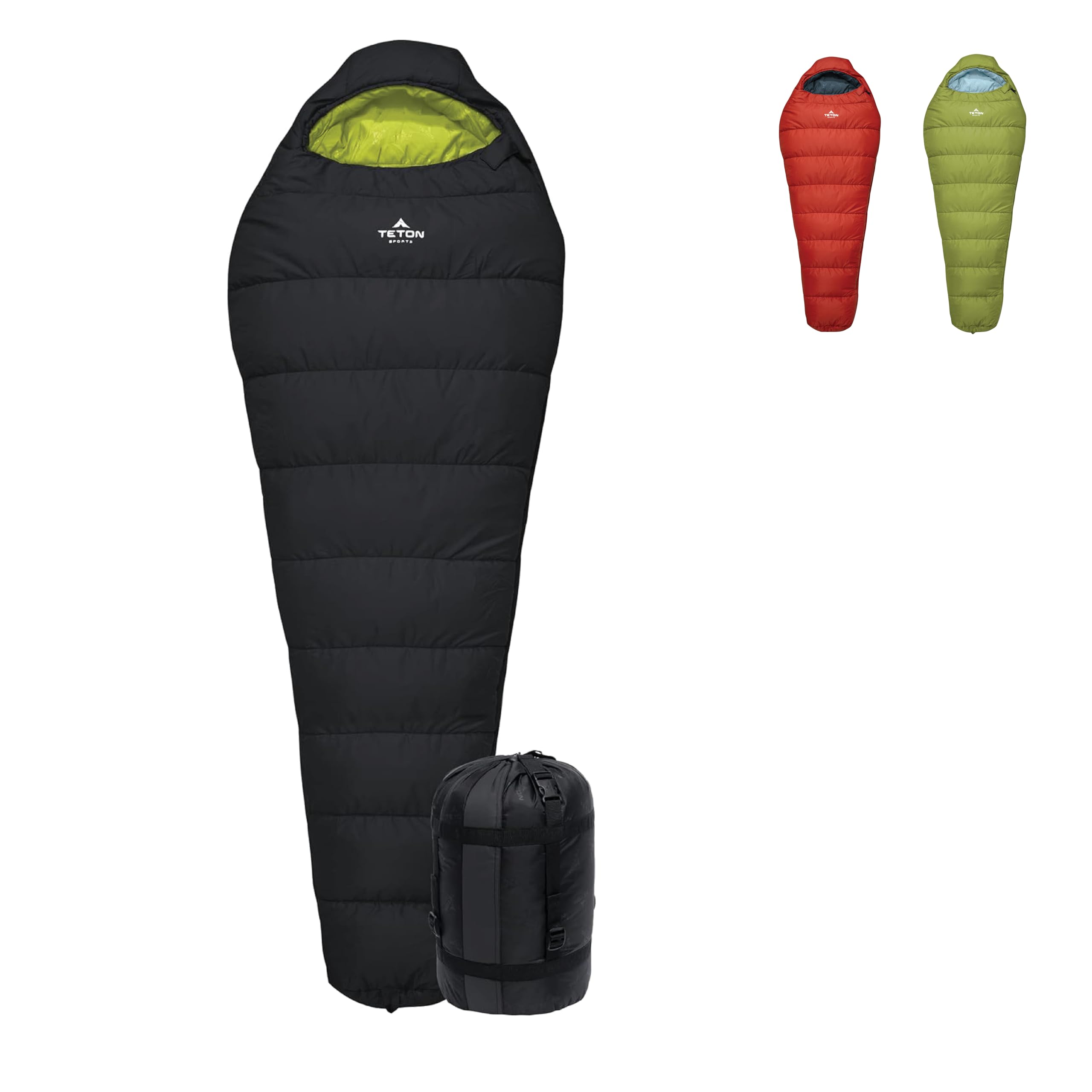 TETON Sports LEEF Ultralight Mummy Sleeping Bag - 3-4 Season Compact Sleeping Bag for Backpacking, Hiking & Camping | Includes Free Stuff Sack | Ideal for Outdoor Adventures & Cold Weather Camping