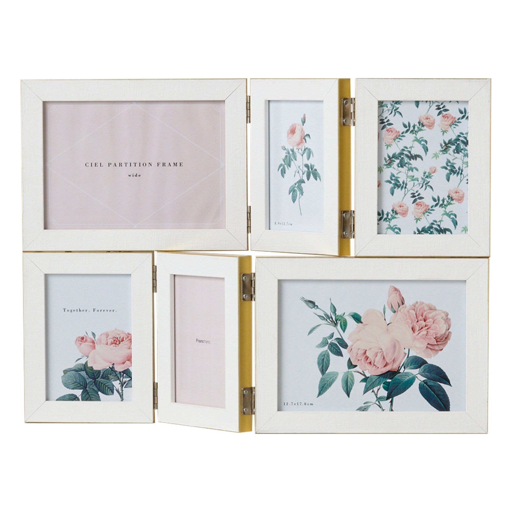 Elegant Ciel Partition Frame in Wide Gold - Perfect for Home & Office Room Dividers and Decorative Wall Accents