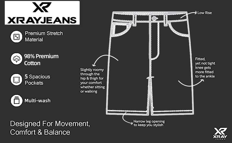X-Ray Boys' Distressed Denim Shorts - Stretch Elastic Waist Ripped Biker Moto Style for Toddlers | Perfect for Summer Playdates & Outdoor Adventures