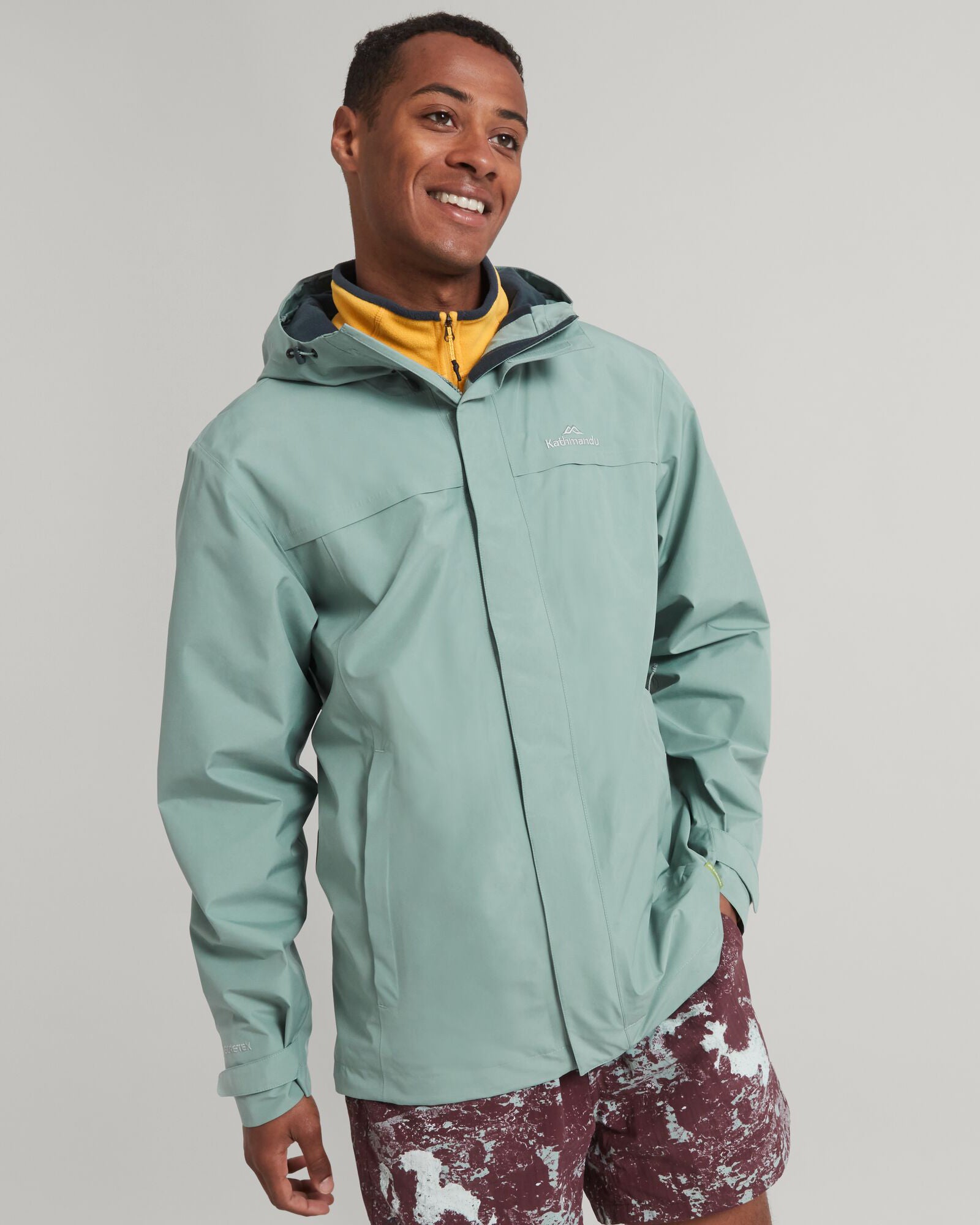Men's Bealey GORE-TEX® Waterproof Rain Jacket - Lightweight Windproof Outdoor Coat for Hiking, Camping & Travel