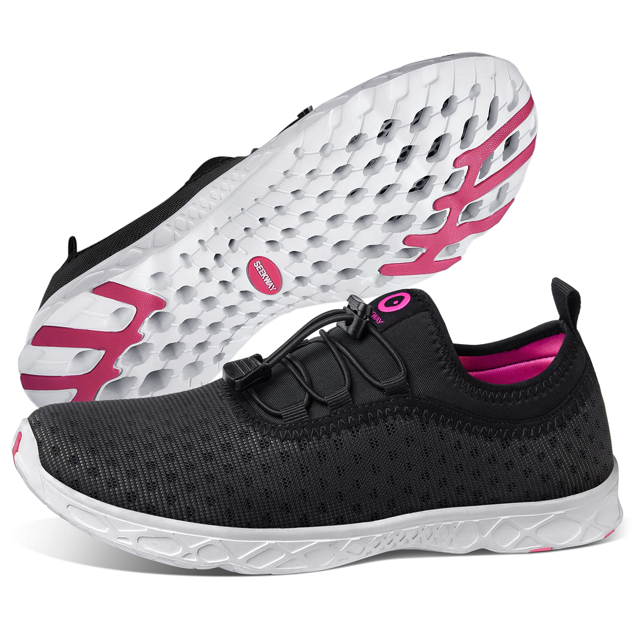 SEEKWAY Men's Women's Quick Dry Water Shoes Barefoot Aqua Shoes for Beach Walking, Kayaking, Boating & Water Sports - Lightweight & Comfortable for Swimming, Surfing & Outdoor Activities SP006