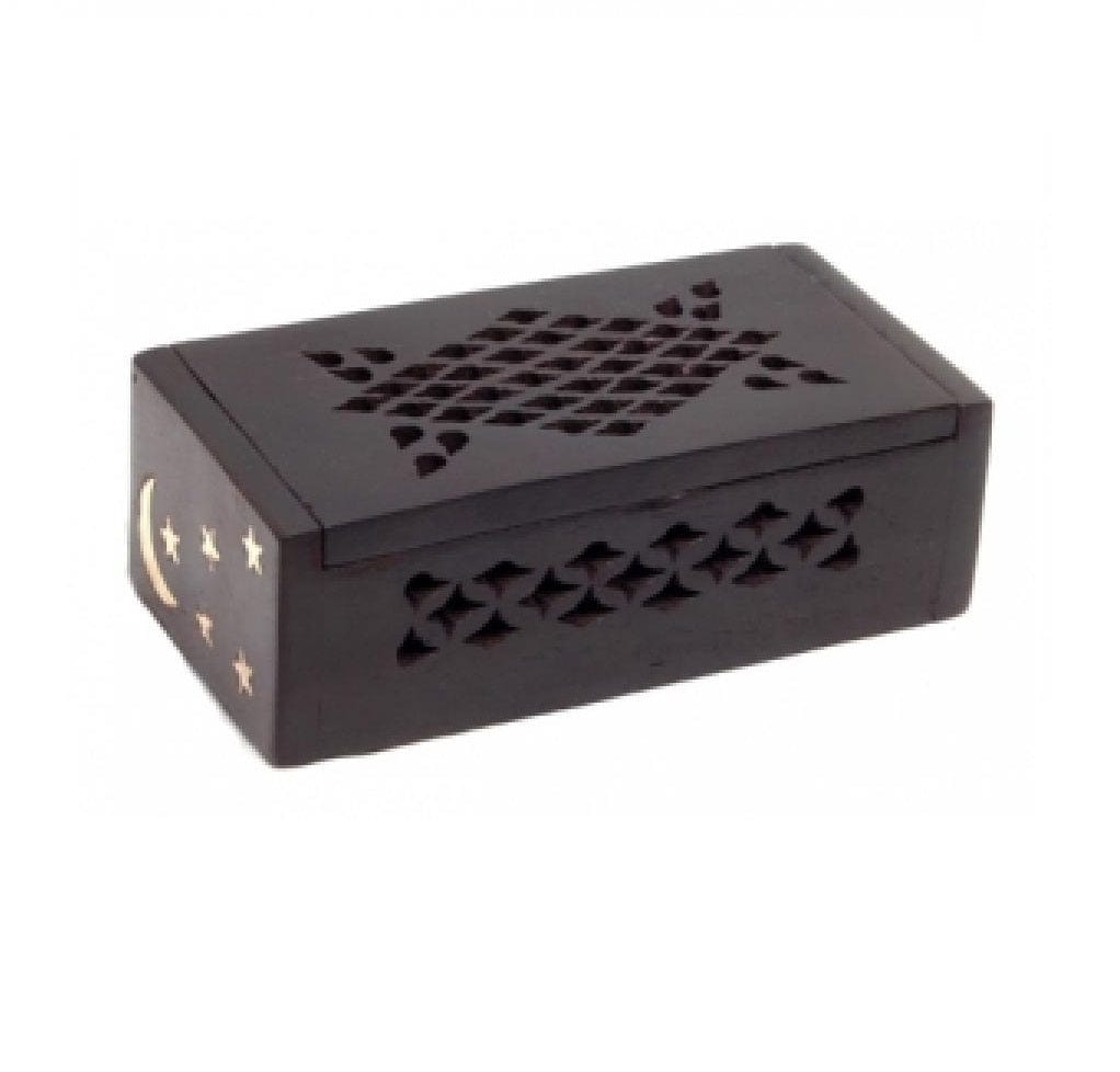 Handcrafted Celestial Filigree Rosewood Jewelry Box - Perfect for Storing Rings, Necklaces & Keepsakes | Elegant Gift for Women