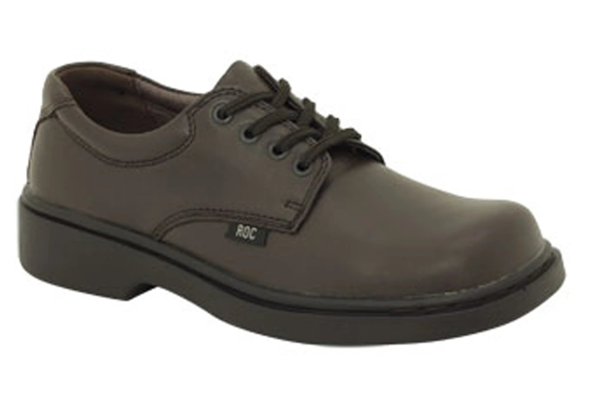 ROC Strobe Senior Brown Leather School Shoes for Boys & Girls - Comfortable & Durable Dress Shoes for Kids - Perfect for School, Formal Events & Daily Wear