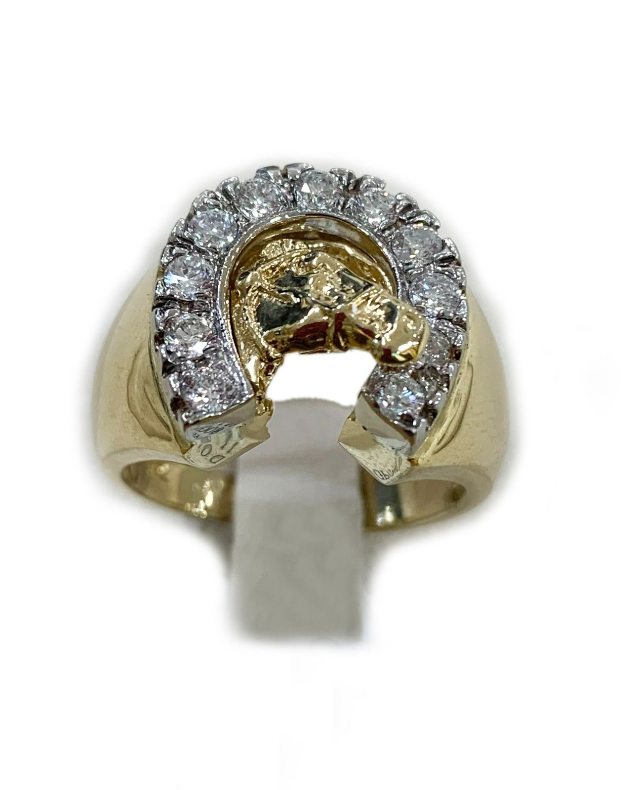 14K Yellow Gold Men's Diamond Ring - Elegant Wedding Band, Engagement Ring for Him, Perfect Gift for Anniversary & Special Occasions