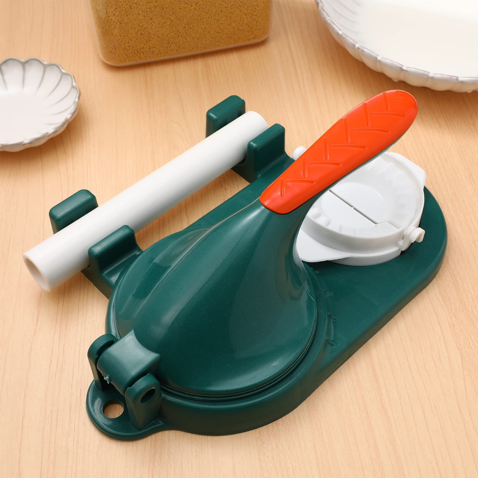 BESTonZON 3-in-1 Dumpling Maker - Ravioli, Empanada & Wonton Mold - Dough Press & Pastry Cutter for Homemade Dumplings, Pies & More - Perfect for Asian Cooking, Italian Pasta & Latin Cuisine