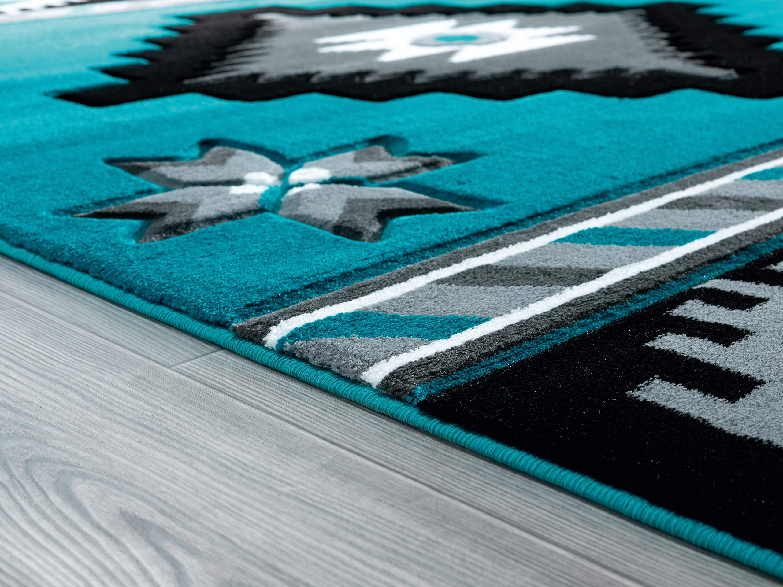 United Weavers of America Bristol Caliente Turquoise Round Area Rug 7'10