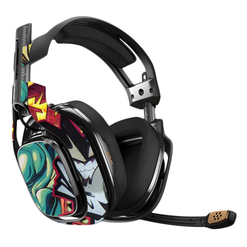 MightySkins Vinyl Decal Wrap Cover for Astro A40 3rd Gen Gaming Headset - Graffiti Wild Style | Protective, Durable & Customizable Skin | Easy to Apply & Remove | Made in USA | Perfect for Gamers & Streamers
