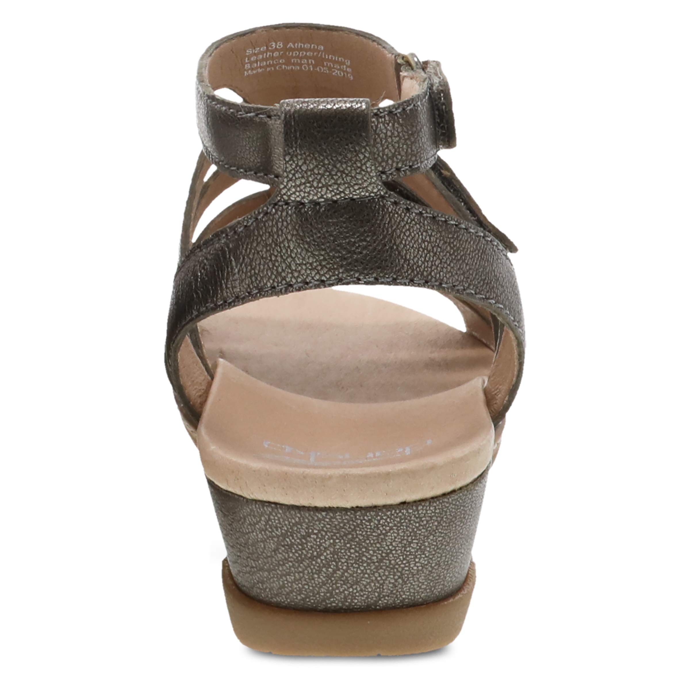 Dansko Women's Athena Comfortable Leather Sandals - Casual Walking Shoes for Women, Perfect for Summer, Travel & Outdoor Activities