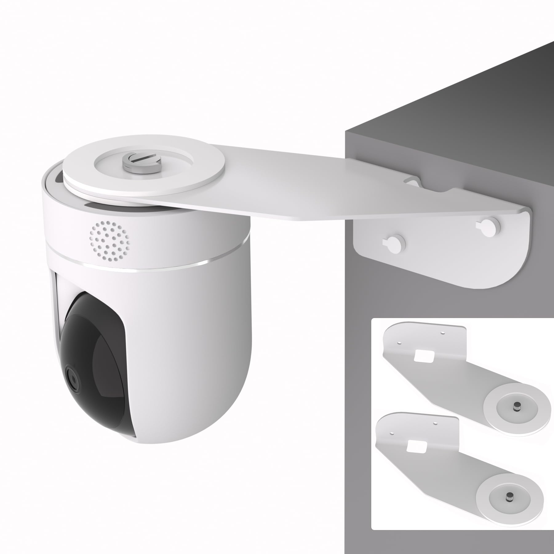 Eufy Security Camera E220 Wall Mount Bracket - Adjustable Corner Mount for Indoor/Outdoor Use, Expand Viewing Angle & Reduce Blind Spots for Home Security Surveillance - Perfect for Front Door, Backyard, Garage & Driveway Monitoring