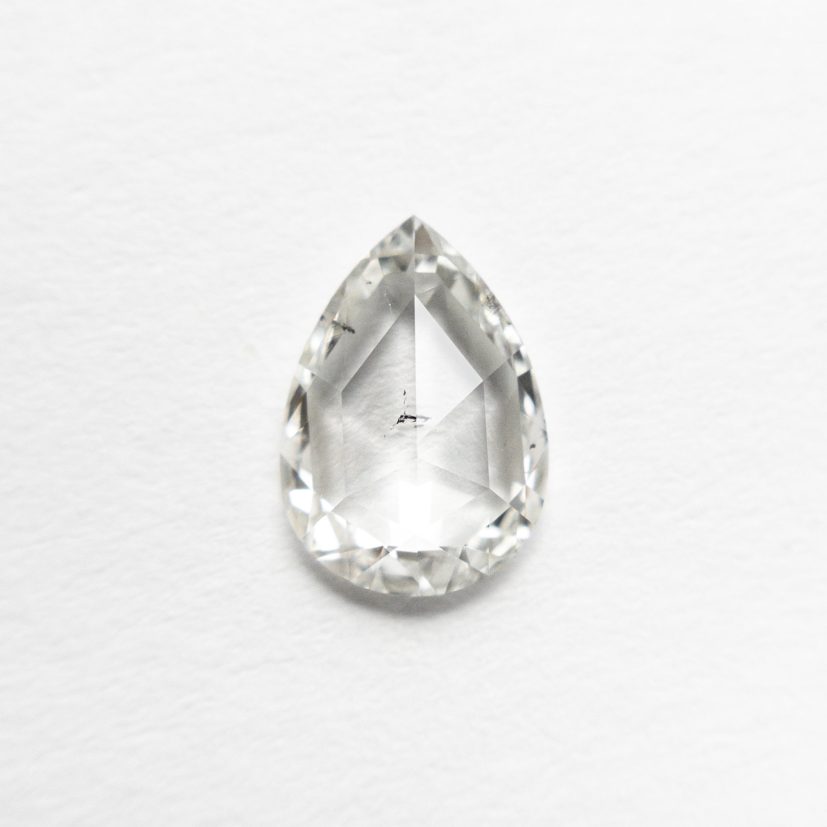 0.70ct Pear Rose Cut Diamond (8.06x5.74x1.83mm) I1 Clarity - Perfect for Engagement Rings & Fine Jewelry Making