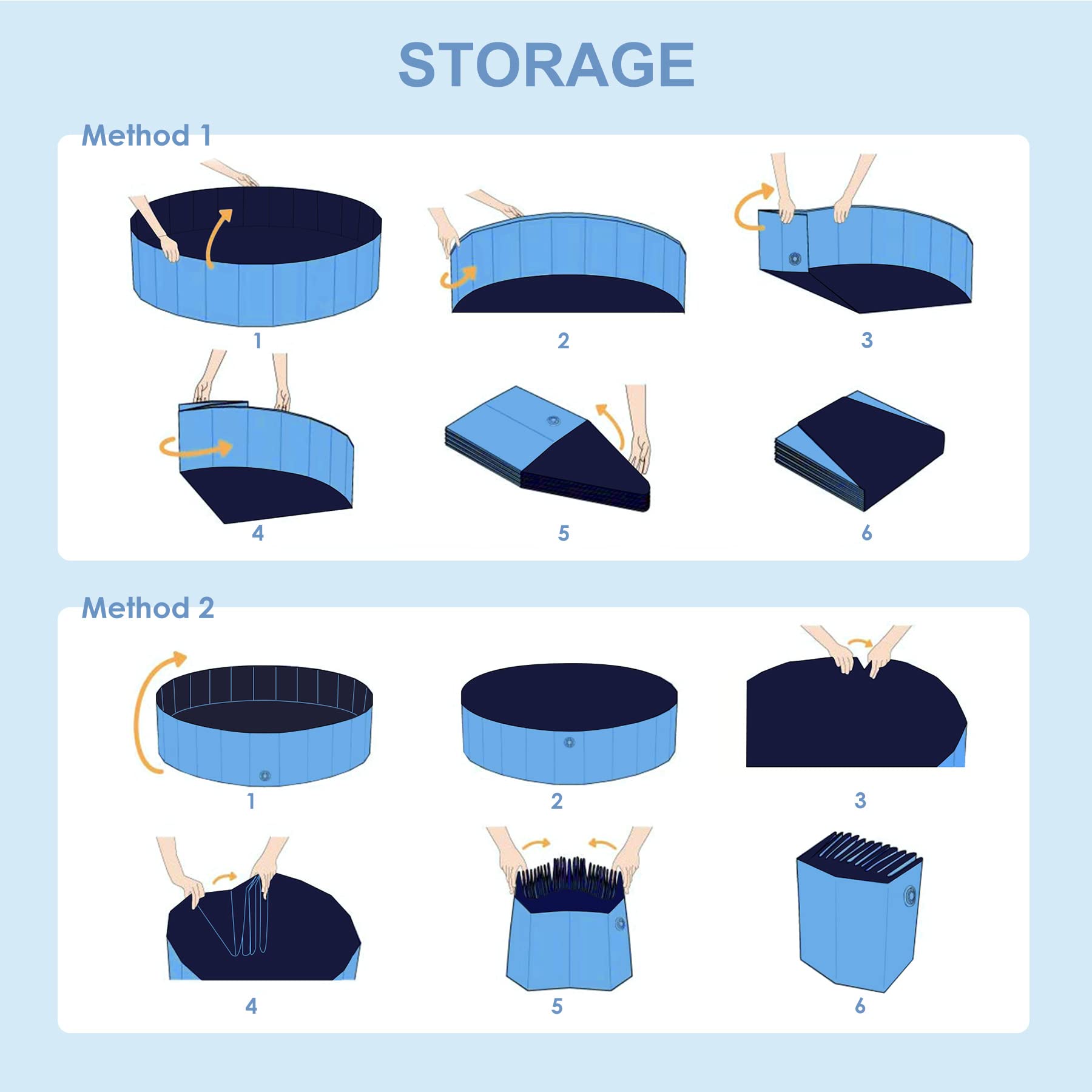 Foldable Dog Pool for Small to Large Dogs & Cats - 31.5