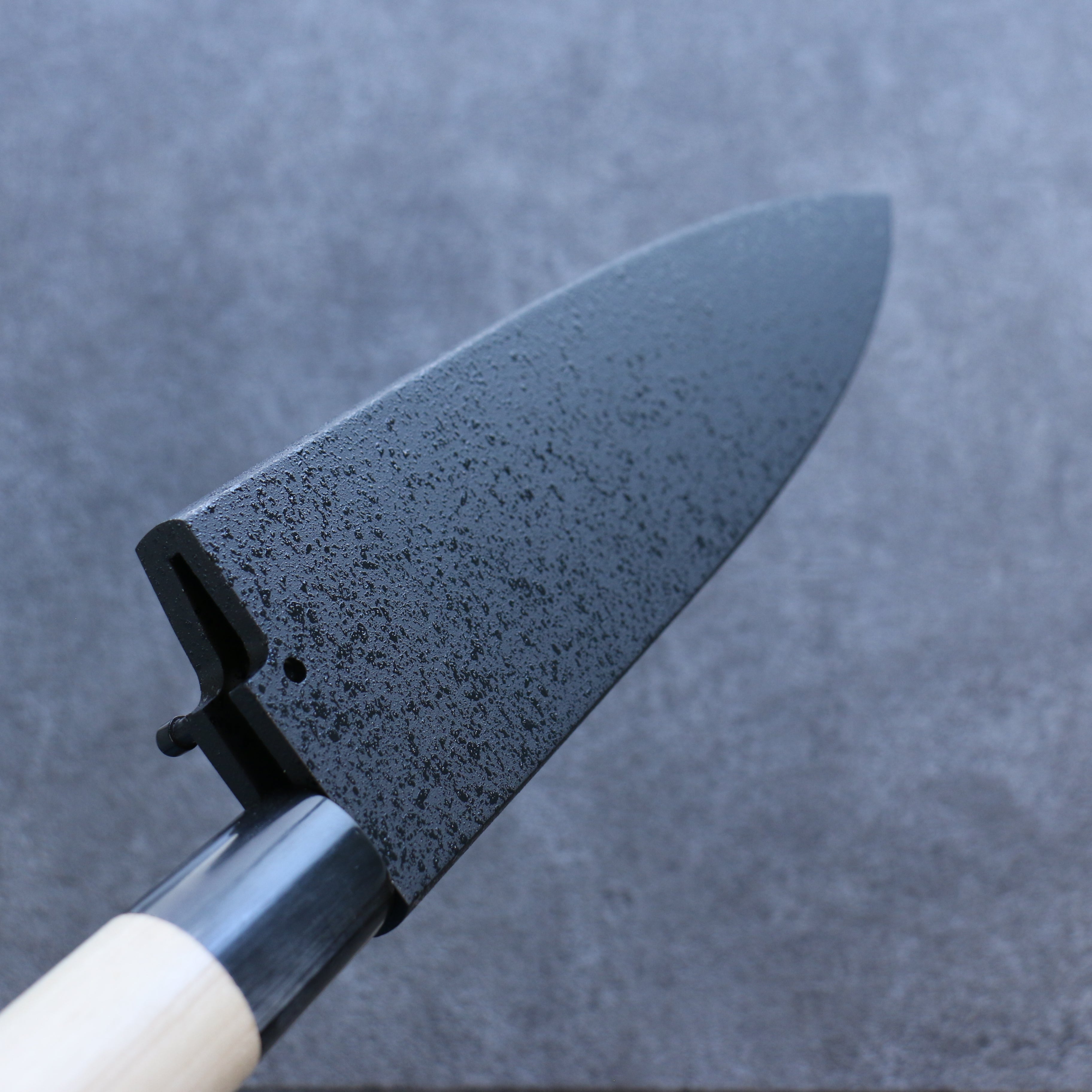 Premium Kuroshime Magnolia Sheath for 210mm Deba Knife with Plywood Pin by Kaneko - Perfect for Japanese Kitchen, Sushi Preparation & Professional Chefs