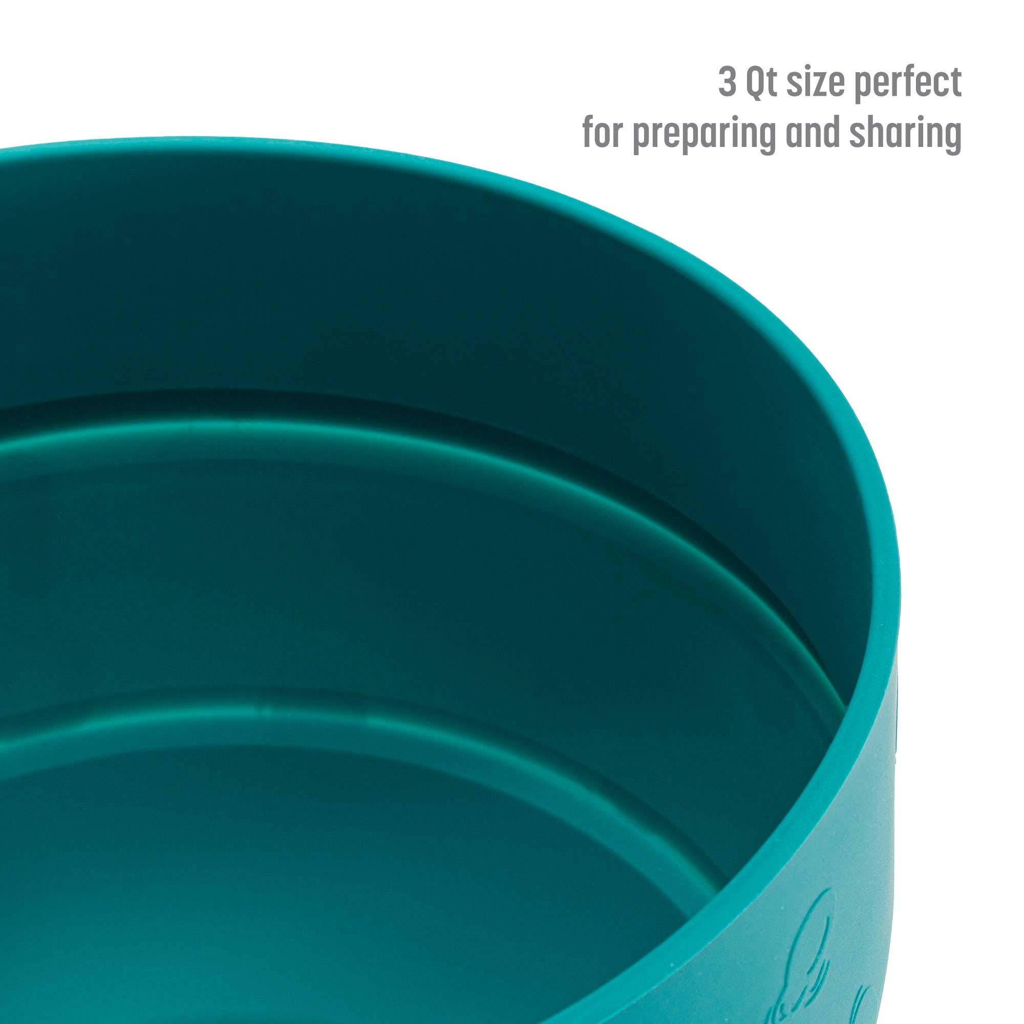 Goodful Silicone Collapsible Popcorn Popper - BPA-Free Microwave Popcorn Maker Bowl (Teal) - Perfect for Movie Nights, Snack Time & Healthy Air-Popped Popcorn at Home