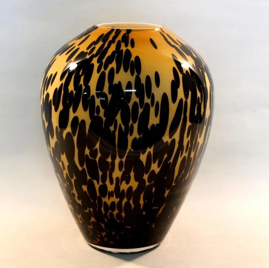 Leopard Print Large Vase - Modern Home Decor for Living Room, Bedroom & Office | Ceramic Flower Vase with Unique Animal Print Design