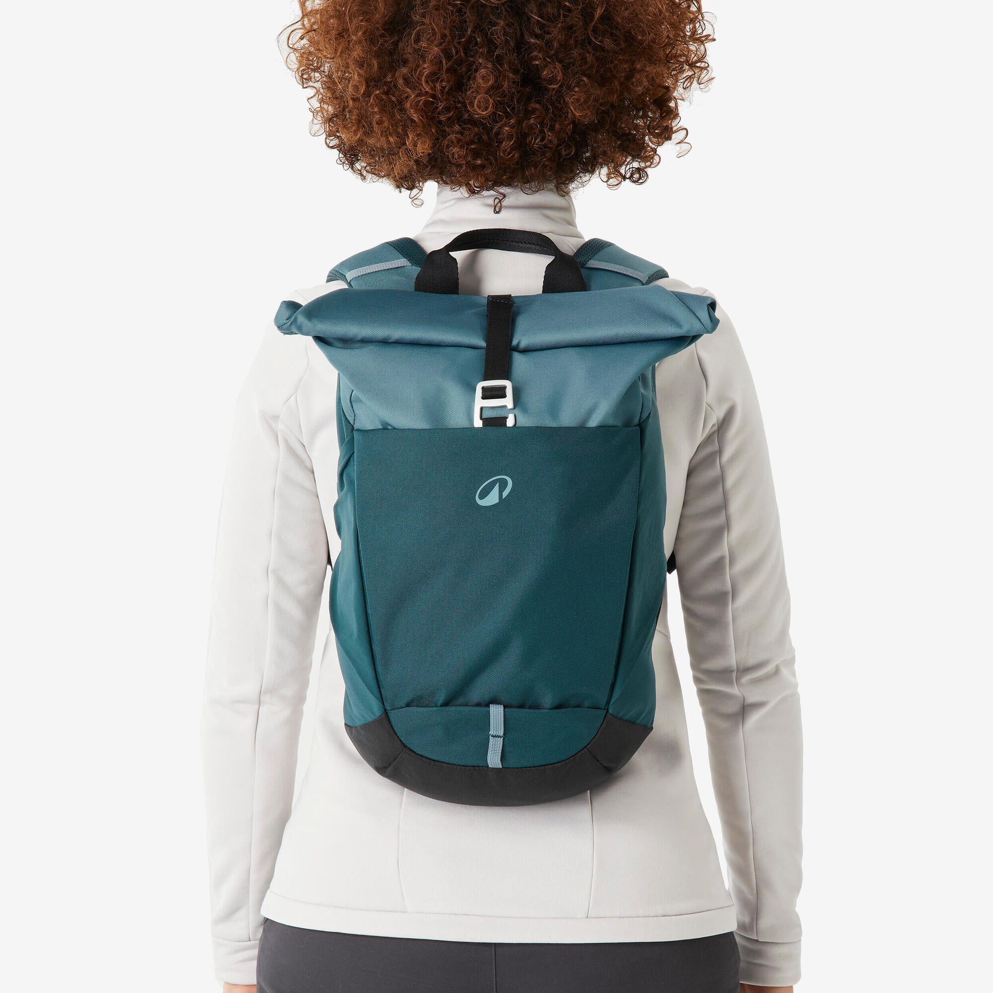 Quechua NH500 Escape 16L+4 Rolltop Hiking Backpack - Lightweight Waterproof Daypack for Outdoor Adventures, Travel & Daily Commute